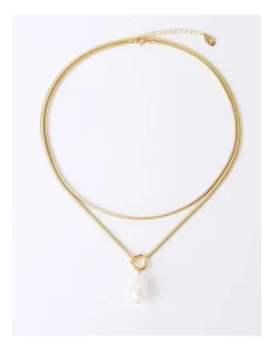 Top 10 🥰 Trent Nathan Baroque Pearl Layered Necklace In Pearl 👏