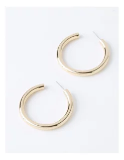 Best Sale 🛒 Piper Classic Large Hoop Earrings In Gold 👏