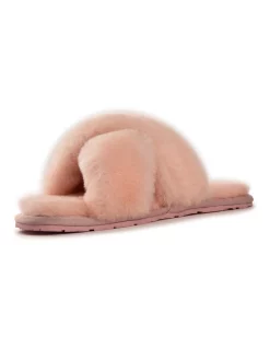 Top 10 🛒 Aus Wooli Ugg Sheepskin Wool Brighton Pale Pink Slippers 😀