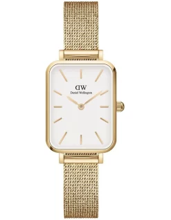 Best Pirce 🛒 Daniel Wellington Quadro Pressed Evergold Dial Stainless Steel ⌚ Watch In Gold 🔥