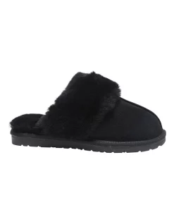 Discount ❤️ Easy Steps Peggy Black Suede Slippers 🥰