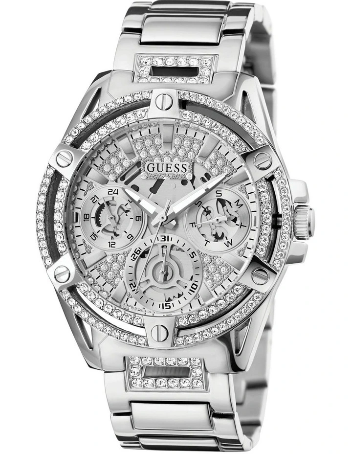Brand new βοΈ Guess Queen 40mm GW0464L1 Stainless Steel β Watch In Silver π - Image 5