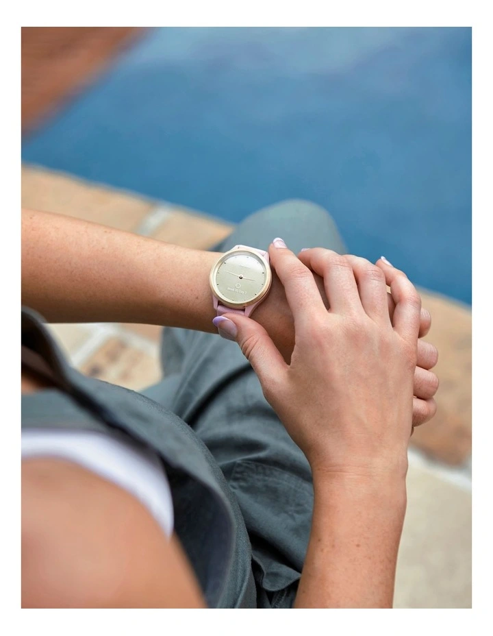 Outlet π Garmin Vivomove 3s Hybrid Smart β Watch (39mm) Gold/Rose Pink β - Image 6