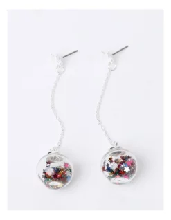Budget 👍 Design Studio Sparkle Ball Drop Earring In Silver 🤩