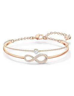 Best Sale 💯 Swarovski Infinity Rose Gold Plated Bangle 💯