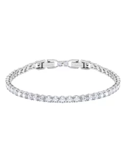 Top 10 🥰 Swarovski Deluxe Silver Rhodium Plated Tennis Bracelet 🔥