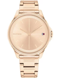 Promo 👍 Tommy Hilfiger Carnation Gold Steel 👩 Women's Gold Quartz ⌚ Watch 🧨