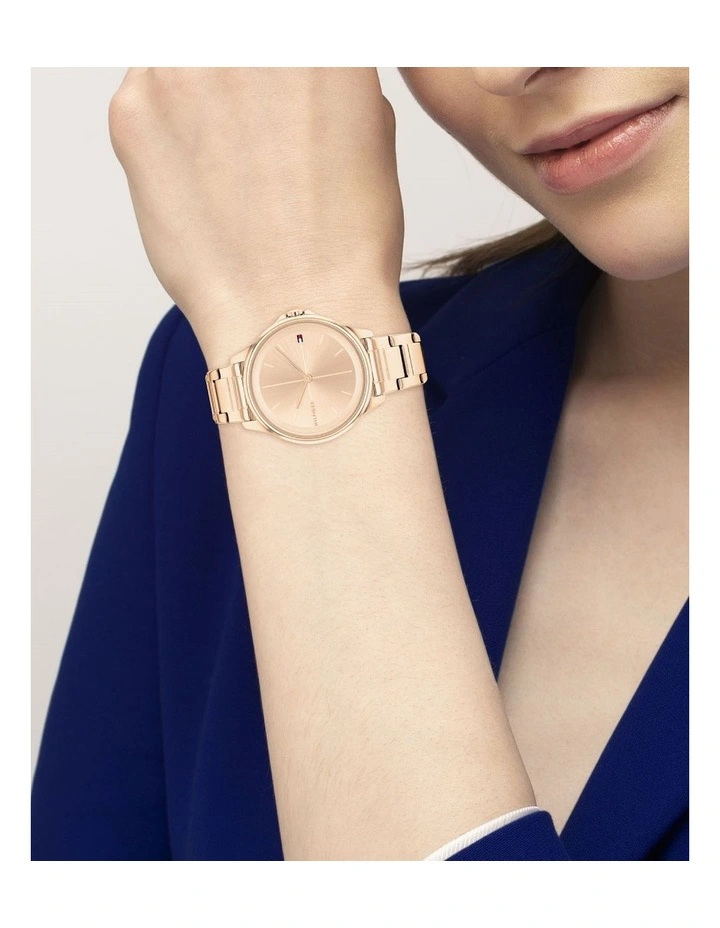 Promo π Tommy Hilfiger Carnation Gold Steel π© Women's Gold Quartz β Watch 𧨠- Image 4