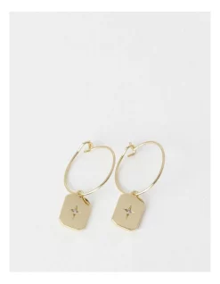 Cheap ❤️ Basque Star Charm Drop Earring In Gold 🥰