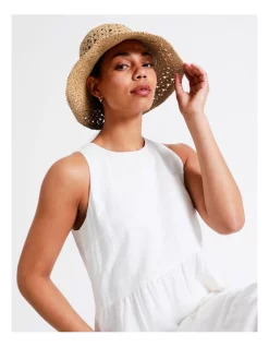 Buy ✔️ Piper Paper Bucket Hat In Brown ⭐