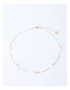 New 🔥 Piper Freshwater Pearl Bead Necklace In Gold ⌛