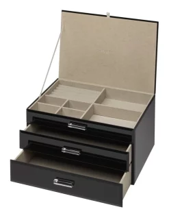 Discount ✔️ One Six Eight London Gabriella Black XL Jewellery Box 🎁