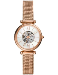 Cheapest 👏 Fossil Carlie Mini Gold Stainless Steel Automatic ⌚ Watch 🤩