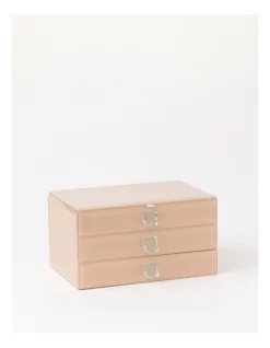 Flash Sale 🎁 Design Studio Glass Covered Multi Drawer Jewellery Box 🔥