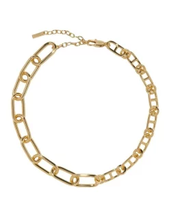 Best deal 🧨 Cue Mixed Chain Necklace In Gold 🎉