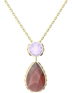 Hot Sale ๐ Swarovski Orbita Drop Cut Long Multi Gold-Tone Plated Necklace ๐