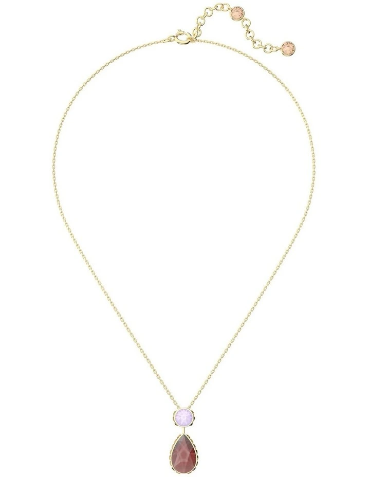 Hot Sale π Swarovski Orbita Drop Cut Long Multi Gold-Tone Plated Necklace π - Image 2
