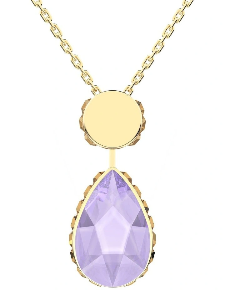 Hot Sale π Swarovski Orbita Drop Cut Long Multi Gold-Tone Plated Necklace π - Image 5