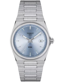 Budget ✨ Tissot PRX 35mm T1372101135100 ⌚ Watch In Light Blue 🌟