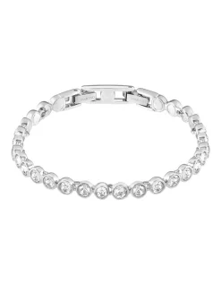 Best reviews of 🥰 Swarovski Tennis Round Cut White Rhodium Plated Bracelet 👏