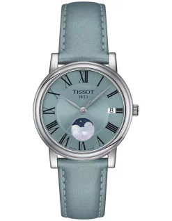 Buy 🥰 Tissot Carson Premium Lady Moonphase T1222231635300 ⌚ Watch In Blue ⭐