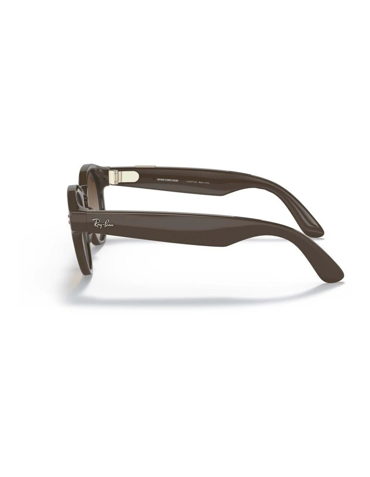 Wholesale π RAY-BAN STORIES Round Brown Smart Glasses β - Image 3